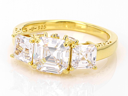 Bella Luce® 4.65ctw White Diamond Simulant Eterno™ Yellow Asscher Cut Ring (2.81ctw DEW) - Size 6