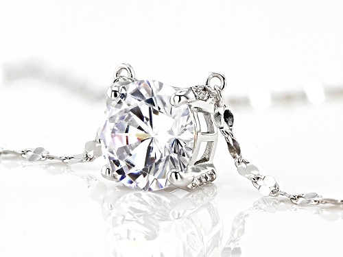 Bella Luce® 4.55ctw White Diamond Simulant Platinum Over Silver 100 Facet Necklace (2.75ctw DEW) - Size 18