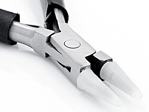 Round Nose Nylon Jaw Pliers, Tip Length: 0.78in /20mm, Tapered From 0.08in - 0.27in/ 2mm-7mm