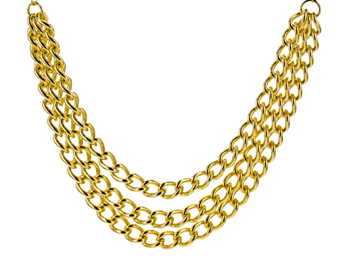 Moda Al Massimo® Agate Bead Stations 18k Yellow Gold Over Bronze Multi-Strand 36
