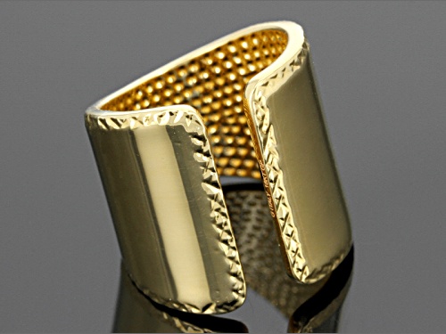 Moda Al Massimo® 18k Yellow Gold Over Bronze Split Band Ring - Size 4