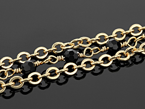 Moda Al Massimo® 18k Yellow Gold Over Bronze Multi-Strand Bead Station 22 Inch Necklace - Size 22