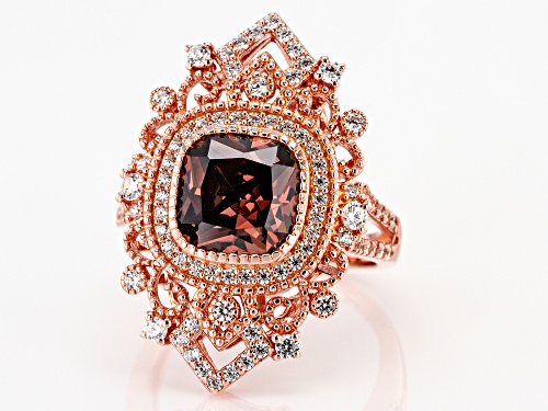 Bella Luce ® 7.18ctw Esotica ™ Blush Zircon and White Diamond Simulants Eterno ™ Rose Ring - Size 6