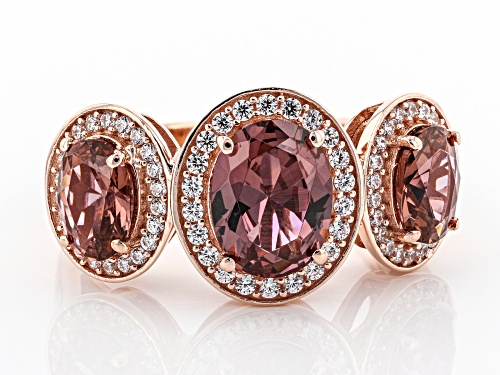 Bella Luce ® 2.88ctw Esotica ™ Blush Zircon and White Diamond Simulants Eterno ™ Rose Ring - Size 8