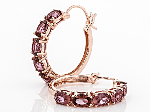 Bella Luce ® 8.15ctw Esotica ™ Blush Zircon and White Diamond Simulants Eterno ™ Rose Hoop Earrings