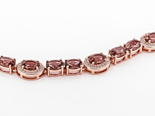 Bella Luce ® 11.39ctw Esotica™ Blush Zircon and White Diamond Simulants Eterno™ Rose Bracelet - Size 7.5