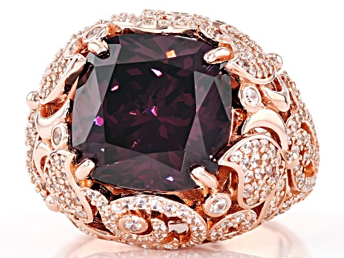 Bella Luce ® 16.07ctw Esotica ™ Blush Zircon and White Diamond Simulants Eterno ™ Rose Ring - Size 6