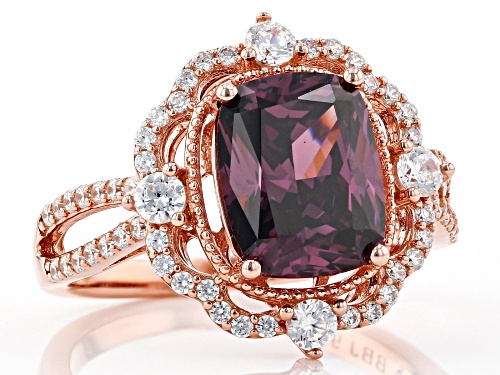 Bella Luce ® 6.28ctw Esotica ™ Blush Zircon and White Diamond Simulants Eterno ™ Rose Ring - Size 11