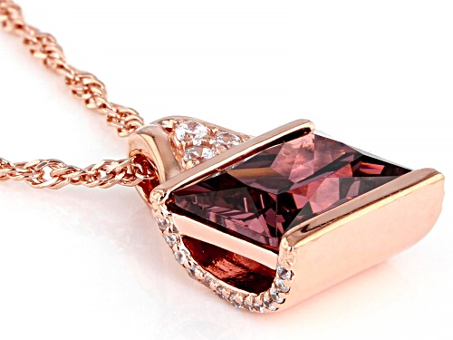 Bella Luce® Esotica™ Blush Zircon And White Diamond Simulants Eterno™ Rose Pendant With Chain