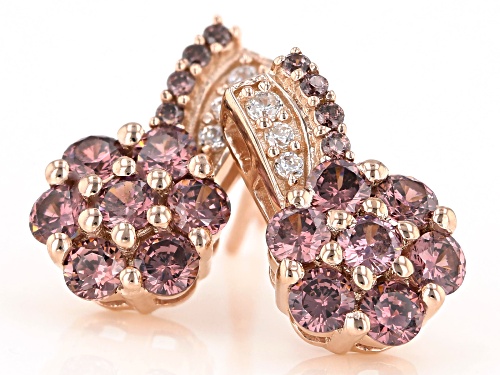 Bella Luce ® Esotica™ 3.09ctw Blush Zircon And White Diamond Simulants Eterno™ Rose Earrings