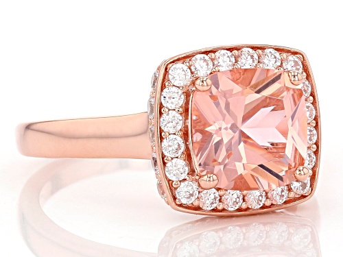 Bella Luce® Esotica™ 4.05ctw Morganite and White Diamond Simulants Eterno™ Rose Ring - Size 11