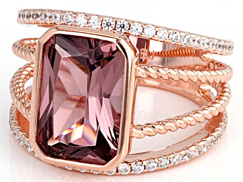 Bella Luce® 4.12ctw  Esotica® Blush Zircon And White Diamond Simulants Eterno® Rose Ring - Size 5