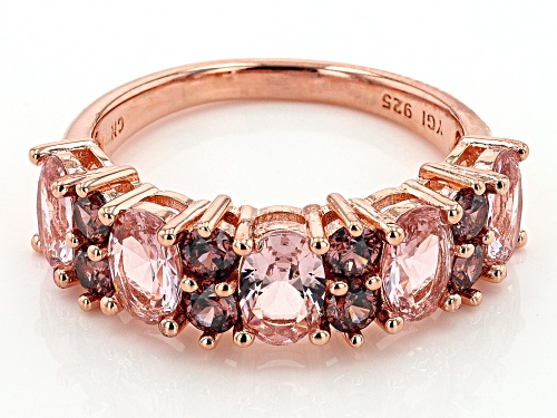 Bella Luce® Esotica™ 3.84ctw Morganite And Blush Zircon Simulants Eterno™ Rose Ring - Size 7