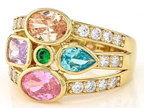 Bella Luce® Esotica™ 5.01ctw Multi-gem Simulants Eterno™ Yellow Ring - Size 7