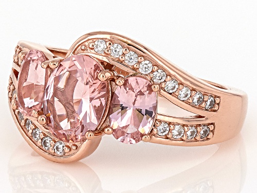 Bella Luce® Esotica™ 2.17ctw Morganite And White Diamond Simulants Eterno™ Rose Ring - Size 8