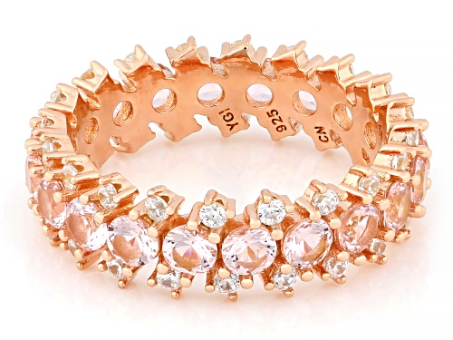 Bella Luce® Esotica™ 3.07ctw Morganite And White Diamond Simulants Eterno™ Rose Ring - Size 7