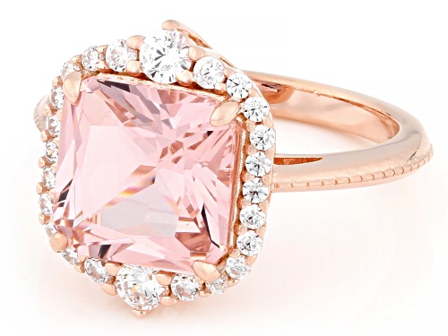Bella Luce® Esotica™ 5.01ctw Morganite And White Diamond Simulants Eterno™ Rose Ring - Size 9