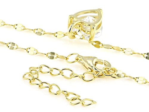 Bella Luce® 2.90ctw White Diamond Simulant Eterno™ Yellow Heart Necklace (1.75ctw DEW) - Size 16