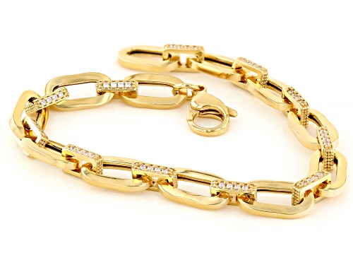 Bella Luce® Italia 0.96ctw White Diamond Simulant Eterno™ Yellow Link Bracelet(0.58ctw DEW) - Size 7.5