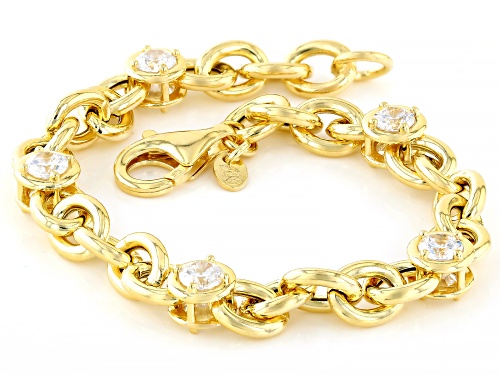 Bella Luce® Italia 5.00ctw White Diamond Simulant Eterno™ Yellow Rolo Bracelet(3.03ctw DEW) - Size 8
