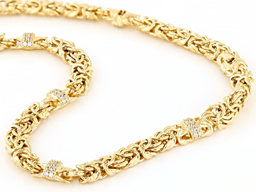 Bella Luce® Italia 0.84ctw White Diamond Simulant Eterno™ Yellow Byzantine Necklace(0.50ctw DEW) - Size 20