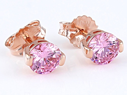Bella Luce® 4.02ctw Pink Diamond Simulant Eterno™ Rose Earrings (2.43ctw DEW)