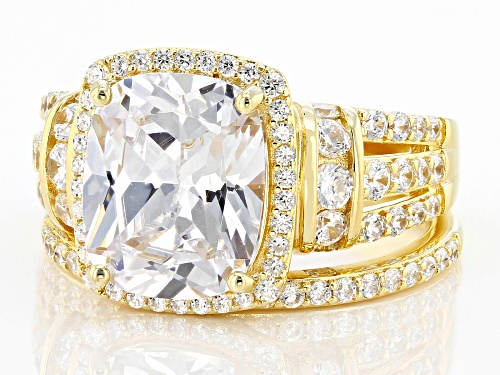 Bella Luce® 8.29ctw White Diamond Simulant Eterno™ Yellow Ring Set (5.02ctw DEW) - Size 8
