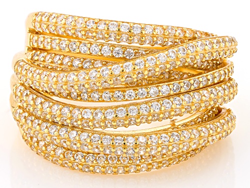 Bella Luce® 2.57ctw White Diamond Simulant Eterno™ Yellow Ring(1.55ctw DEW) - Size 5