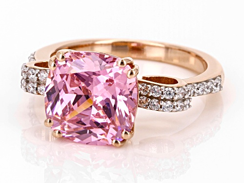 Bella Luce® 4.84ctw Pink And White Diamond Simulants Eterno™ Rose Ring (2.93ctw DEW) - Size 9