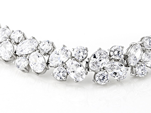 Bella Luce® 38.48ctw White Diamond Simulant Rhodium Over Silver Tennis Bracelet(23.32ctw DEW) - Size 8