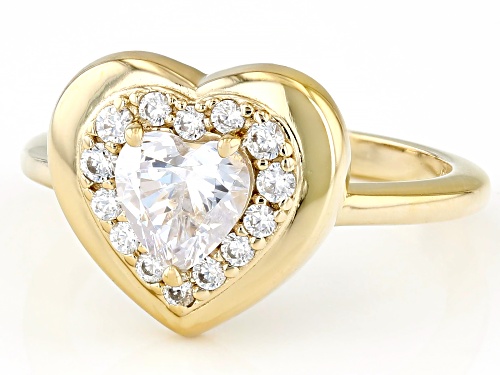 Bella Luce® 1.63ctw White Diamond Simulant Eterno™ Yellow Heart Ring(0.98ctw DEW) - Size 8