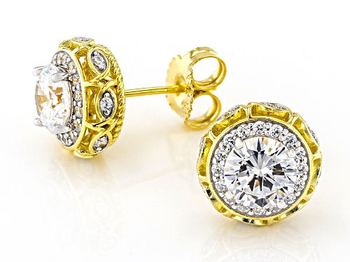 Bella Luce® 4.11ctw White Diamond Simulant Eterno™ Yellow Earrings(2.49ctw DEW)
