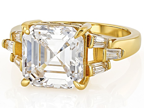 Bella Luce® 11.99ctw White Diamond Simulant Eterno™ Yellow Asshcer Cut Ring(7.26ctw DEW) - Size 10