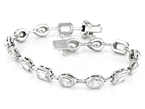 Bella Luce® 15.18ctw White Diamond Simulant Platinum Over Silver Tennis Bracelet(9.20ctw DEW) - Size 8