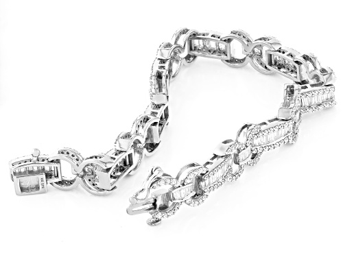 Bella Luce® 7.50ctw White Diamond Simulant Rhodium Over Brass Tennis Bracelet(4.54ctw DEW) - Size 8