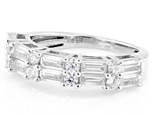 Bella Luce® 1.25ctw White Diamond Simulant Platinum Over Sterling Silver Ring - Size 8