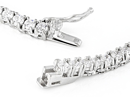 Bella Luce® 28.78ctw White Diamond Simulant Rhodium Over Silver Tennis Necklace(17.44ctw DEW) - Size 16
