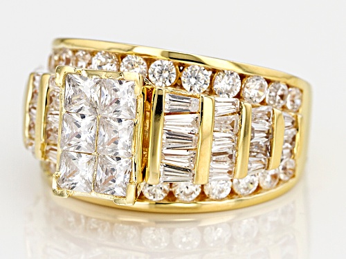Bella Luce ® 5.62ctw White Diamond Simulant Eterno ™ Yellow Ring (3.38ctw Dew) - Size 12