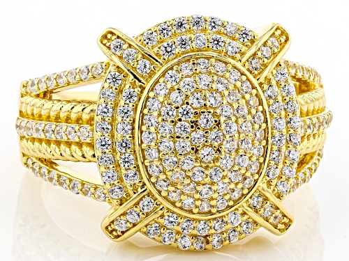 Bella Luce® 1.53ctw White Diamond Simulant Eterno™ Yellow Ring (0.85ctw DEW) - Size 5
