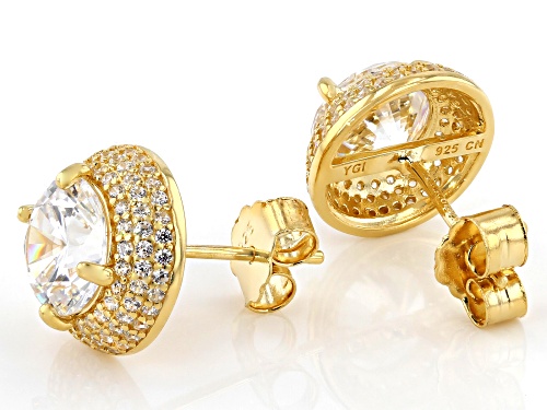 Bella Luce ® 8.47ctw White Diamond Simulant Eterno™ Yellow Earrings (4.94ctw DEW)