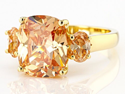 Bella Luce® 10.97ctw Champagne Diamond Simulants Eterno® Yellow Ring (6.64ctw DEW) - Size 9