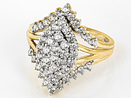 Bella Luce® 2.60ctw White Diamond Simulant Eterno™ Yellow Ring(1.57ctw DEW) - Size 10