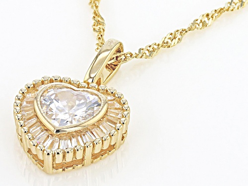 Bella Luce® 2.78ctw White Diamond Simulant Eterno™ Yellow Pendant With Chain(1.68ctw DEW)