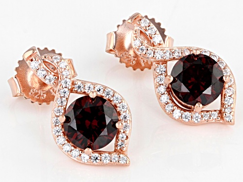Bella Luce® 3.02ctw Mocha And White Diamond Simulants Eterno™ Rose Earrings