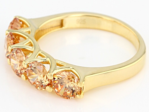 Bella Luce ® 4.30ctw Champagne Diamond Simulant Eterno ™ Yellow Ring (2.30ctw DEW) - Size 8