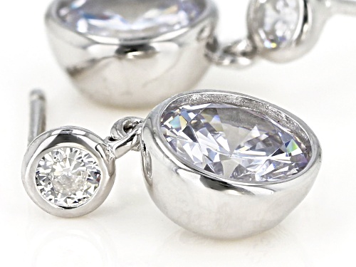 Bella Luce ® 4.98ctw Rhodium Over Sterling Silver Dangle Earrings (2.78ctw DEW)