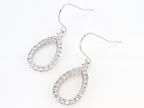Bella Luce® 2.48ctw Rhodium Over Sterling Silver Dangle Earrings (1.26ctw DEW)