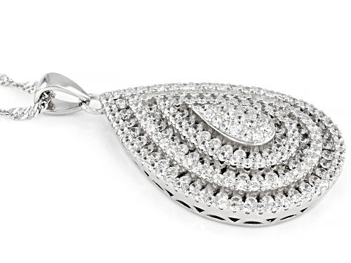 Bella Luce ® 2.04ctw Rhodium Over Sterling Silver Pendant With Chain (1.13ctw DEW)