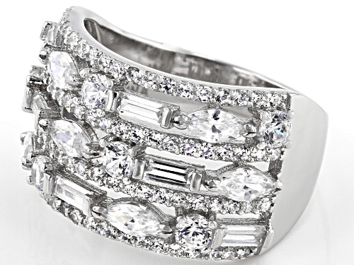 Bella Luce ® 4.00ctw Rhodium Over Sterling Silver Ring (2.24ctw DEW) - Size 5