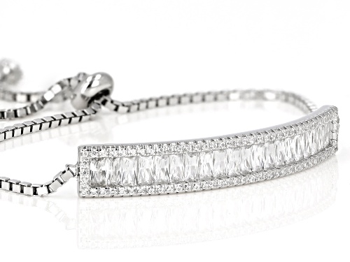 Bella Luce ® 3.46ctw Rhodium Over Sterling Silver Adjustable Bracelet